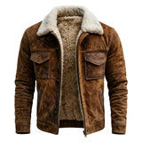 Beniamino · Chaqueta efecto ante con cuello suave · Imagen 1