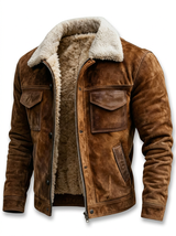 Beniamino · Chaqueta efecto ante con cuello suave · Imagen 2