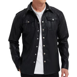 Pasquale · Sobrecamisa efecto piel con botones · Imagen 1