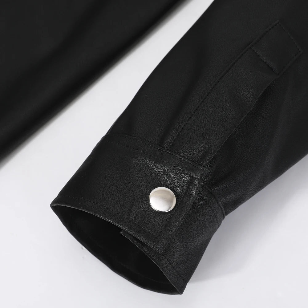 Pasquale · Sobrecamisa efecto piel con botones · Imagen 6