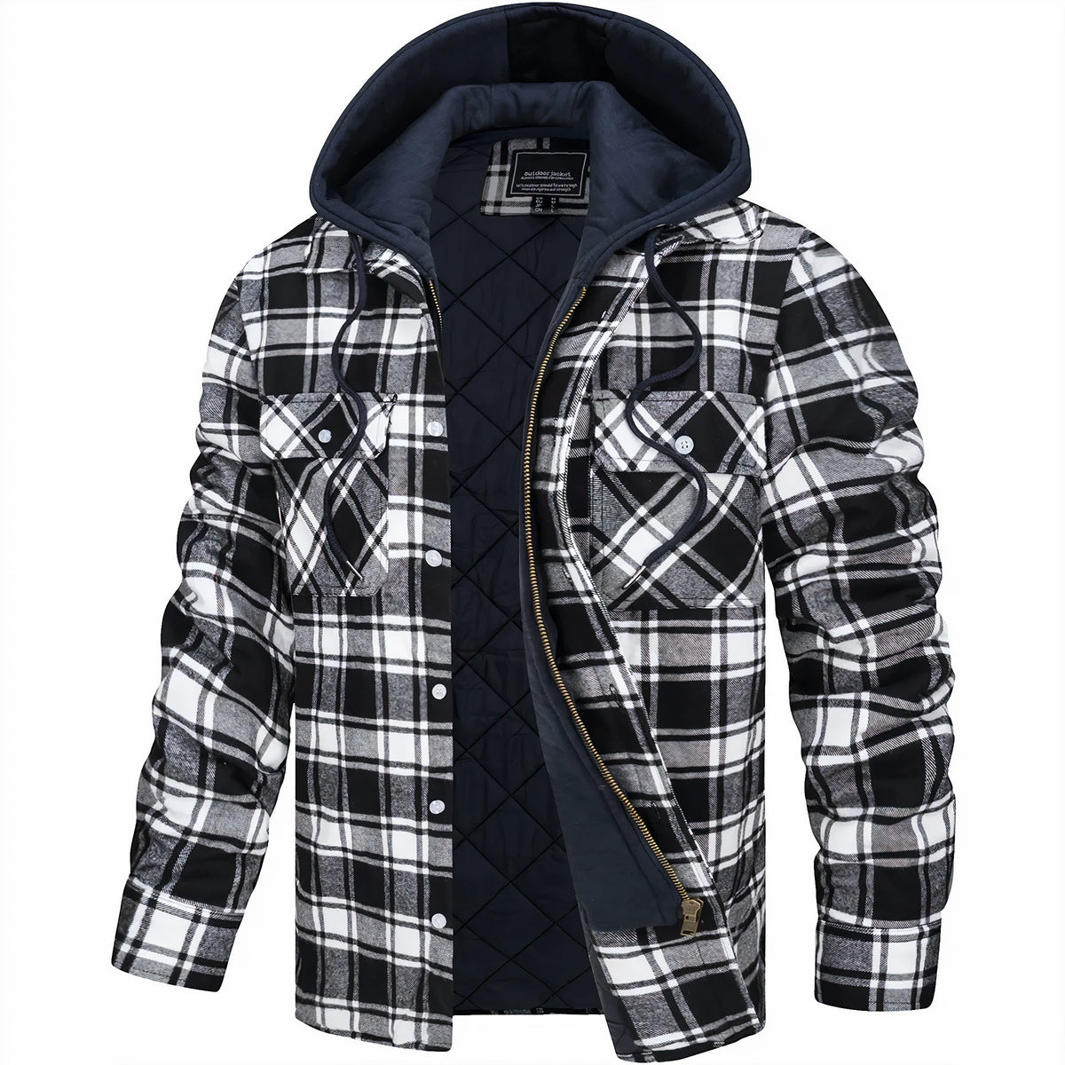 Tancredi · Chaqueta de cuadros con capucha · Imagen 4