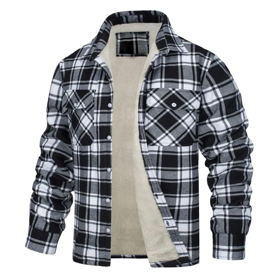 Fulvio · Chaqueta de cuadros con interior afelpado · Imagen 2