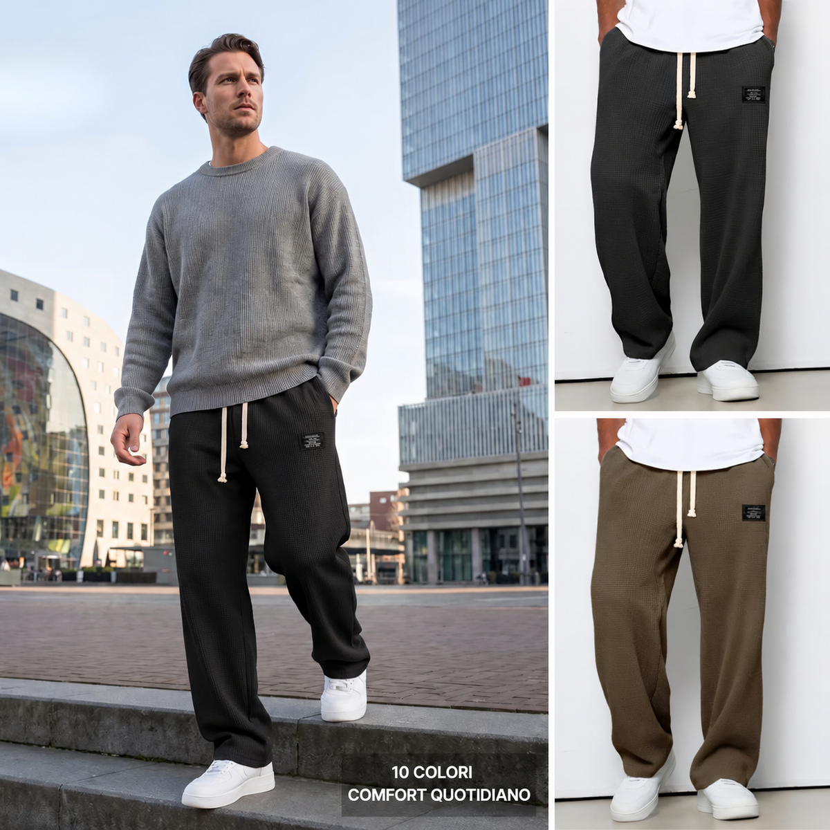 Levante · Pantalón de textura waffle y pernera ancha · Imagen 12